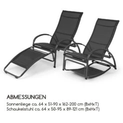 Beverly Wood Sonnenliege Schaukelstuhl Aluminium Schwarz -Haushaltsgeräte Geschäft 10033453 de 0009 logo