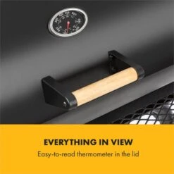 Beef Brisket Smoker Grill Holzkohlegrill/Smoker Edelstahl-Grill Mobil -Haushaltsgeräte Geschäft 10033460 yy 0008 logo Klarstein Beef Brisket Smoker Grill schwarz