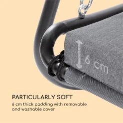 Garden Grove Gartenliege Swing Bed Stahlrahmen Sonnendach Polyester -Haushaltsgeräte Geschäft 10033462 yy 0006 logo Blumfeldt Garden Grove Swingbed anthrazit