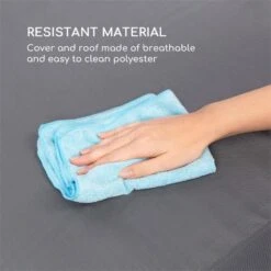 Garden Grove Gartenliege Swing Bed Stahlrahmen Sonnendach Polyester -Haushaltsgeräte Geschäft 10033462 yy 0007 logo Blumfeldt Garden Grove Swingbed anthrazit