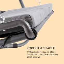 Garden Grove Gartenliege Swing Bed Stahlrahmen Sonnendach Polyester -Haushaltsgeräte Geschäft 10033462 yy 0008 logo Blumfeldt Garden Grove Swingbed anthrazit