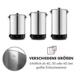 KonfiStar 40 Einkochautomat Getränkespender 2500W 40L Edelstahl 20 KonfiStar 40 Einkochautomat Getränkespender 2500W 40L Edelstahl -Haushaltsgeräte Geschäft 10033524 de 0009 logo