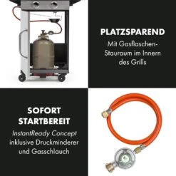 Gazooka 2.0T Gas BBQ Grill 2x3kW Brenner Edelstahl -Haushaltsgeräte Geschäft 10033532 de 0005 logo