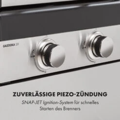 Gazooka 2.0T Gas BBQ Grill 2x3kW Brenner Edelstahl -Haushaltsgeräte Geschäft 10033532 de 0008 logo