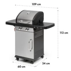 Gazooka 2.0T Gas BBQ Grill 2x3kW Brenner Edelstahl -Haushaltsgeräte Geschäft 10033532 yy 0011 logo Klarstein Gazooka 2 0T Gas BBQ Grill 2 Brenner