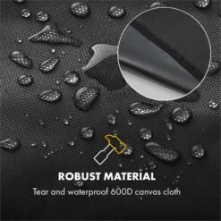 Hot & Hot Wetterschutzhaube 600D Canvas 30/70% PE/PVC Schwarz -Haushaltsgeräte Geschäft 10033537 yy 0005 logo Klarstein Hot and Hot Wetterschutzhaube schwarz