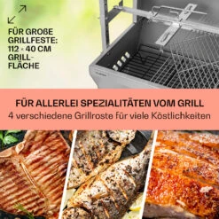 Sauenland Pro Spanferkelgrill Drehspieß 13W 4 Rollen Edelstahl -Haushaltsgeräte Geschäft 10033566 de 0004 usp