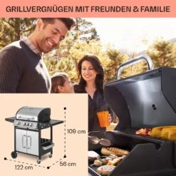 Tomahawk 3.1 S Gasgrill 3x3,6kW Brenner+2,7 KW 60x45cm Grill Edelstahl -Haushaltsgeräte Geschäft 10033567 de 0006 usp
