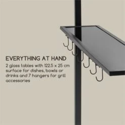 Steakhouse Al Sur Pavillon 244x260x152cm 160 G Flammhemmend Stahl Grau -Haushaltsgeräte Geschäft 10033609 yy 0003 logo Blumfeldt Steakhouse al Sur Pavillon grau