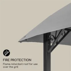 Steakhouse Al Sur Pavillon 244x260x152cm 160 G Flammhemmend Stahl Grau -Haushaltsgeräte Geschäft 10033609 yy 0004 logo Blumfeldt Steakhouse al Sur Pavillon grau