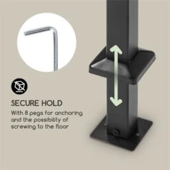 Steakhouse Al Sur Pavillon 244x260x152cm 160 G Flammhemmend Stahl Grau -Haushaltsgeräte Geschäft 10033609 yy 0005 logo Blumfeldt Steakhouse al Sur Pavillon grau