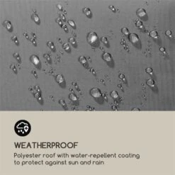 Steakhouse Al Sur Pavillon 244x260x152cm 160 G Flammhemmend Stahl Grau -Haushaltsgeräte Geschäft 10033609 yy 0006 logo Blumfeldt Steakhouse al Sur Pavillon grau