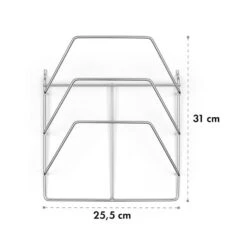 Vendetta 3.0 TI Rack Verchromter Stahl Einfach Anzubringen Zubehör -Haushaltsgeräte Geschäft 10033618 yy 0004 logo Klarstein Vendetta TI Rack
