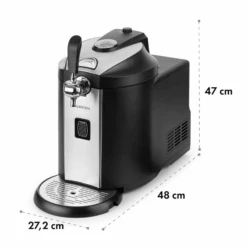 Beerkules Bierzapfanlage 5l Fässer Kompressor 120W Cooling: 4h -Haushaltsgeräte Geschäft 10033689 yy 0011 logo Klarstein Beerkules Bierzapfanlage schwarz