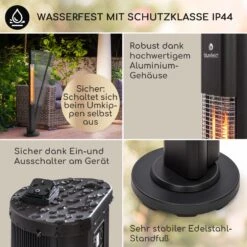 Heat Guru Plus Infrarot-Heizstrahler 2000W 3 Heizstufen Fernbedienung -Haushaltsgeräte Geschäft 10033691 de 0004 usp