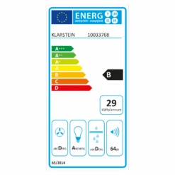 Laurel 90 Dunstabzugshaube 90cm Abluft: 350 M³/h LED Touch Schwarz -Haushaltsgeräte Geschäft 10033768 energy label