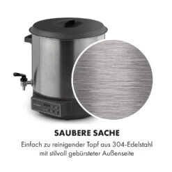 Lady Marmalade Einkochautomat Getränkespender 27L 100°C 12h Edelstahl -Haushaltsgeräte Geschäft 10033825 de 0006 logo