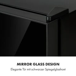 Frosty Mini-Kühlschrank EEC A Spiegelglastür 10 Liter Schwarz -Haushaltsgeräte Geschäft 10033836 de 0003 logo