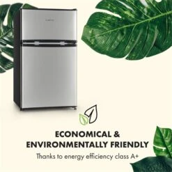 Big Daddy Cool Kühl-Gefrierkombination 61/25 Liter 2 Ebenen Edelstahl -Haushaltsgeräte Geschäft 10034005 yy 0010 logo Klarstein Big Daddy Cool Kuehl Gefrierkombination