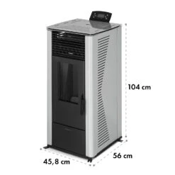 Energiewende Pelletofen 5/10 KW 5 Stufen Timer 18kg 250m³ Fernbedienung Grau -Haushaltsgeräte Geschäft 10034181 yy 0009 logo