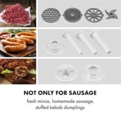 Kraftprotz Elektrischer Fleischwolf 700 W Kupfermotor Edelstahl -Haushaltsgeräte Geschäft 10034215 yy 0003 logo Klarstein Kraftprotz elektrischer Fleischwolf weiss