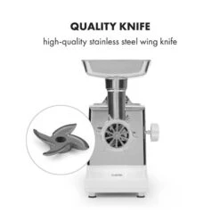 Kraftprotz Elektrischer Fleischwolf 700 W Kupfermotor Edelstahl -Haushaltsgeräte Geschäft 10034215 yy 0004 logo Klarstein Kraftprotz elektrischer Fleischwolf weiss