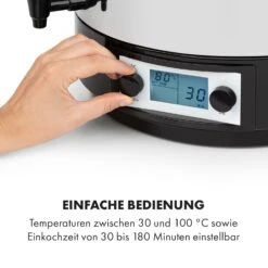 KonfiStar 50 Digital Einkocher Getränkespender 2500W 50L 100°C 180min 15 KonfiStar 50 Digital Einkocher Getränkespender 2500W 50L 100°C 180min -Haushaltsgeräte Geschäft 10034240 de 0004 logo