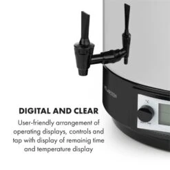 KonfiStar 60 Digital Einkocher Getränkespender 2500W 60L 100°C 180min -Haushaltsgeräte Geschäft 10034241 yy 0006 logo Digital Food Preserver 60L