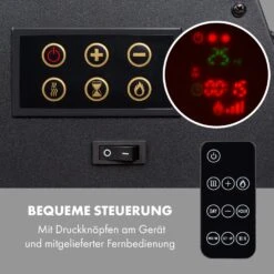 Lausanne Luxe Elektrischer Kamin 2000W 2 Heizstufen 90 Cm Edelstahl -Haushaltsgeräte Geschäft 10034252 de 0004 logo