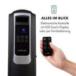 Thermaxx Noir Ölradiator 2500W 10-30° C 24h-Timer Fernbedienung -Haushaltsgeräte Geschäft 10034253 de 0003 logo