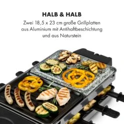 Sirloin Raclette 1500W Aluminium / Stein 8 Personen Kontroll-LED -Haushaltsgeräte Geschäft 10034275 de 0004 logo