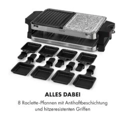 Sirloin Raclette 1500W Aluminium / Stein 8 Personen Kontroll-LED -Haushaltsgeräte Geschäft 10034275 de 0006 logo