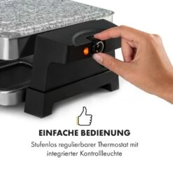 Sirloin Raclette 1500W Aluminium / Stein 8 Personen Kontroll-LED -Haushaltsgeräte Geschäft 10034275 de 0007 logo