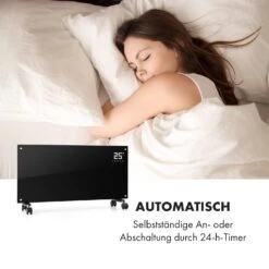 Bornholm Smart Konvektions-Heizgerät | 2000 W | SmartHeat Design: WiFi-Verbindung | LED-Display | 24-h-Timer | 2 Heizstufen: 1000 / 2000 W | IP24: Spritzwassergeschützt | Fernbedienung | Standgerät -Haushaltsgeräte Geschäft 10034391 de 0004 logo