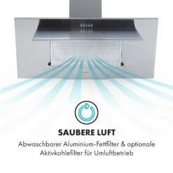 Athena 90 Dunstabzugshaube 90cm 300m³/h 69W Edelstahl -Haushaltsgeräte Geschäft 10034395 de 0004 logo