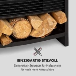 Bergamo Elektrischer Kamin 900/1800W Thermostat Holzoptik -Haushaltsgeräte Geschäft 10034397 de 0005 logo