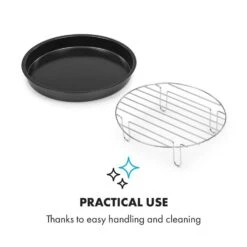 AeroVital Cube Chef Pizzateller Hoher Grilleinsatz Zubehör Edelstahl -Haushaltsgeräte Geschäft 10034411 yy 0005 logo Klarstein AeroVital Cube Chef Pizzateller