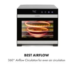 Flavour Dry Dörrautomat Temperatur: 35 - 75 °C Digitaler Thermostat -Haushaltsgeräte Geschäft 10034423 yy 0004 logo Klarstein Flavour Dry Doerrautomat schwarz