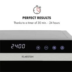 Flavour Dry Dörrautomat Temperatur: 35 - 75 °C Digitaler Thermostat -Haushaltsgeräte Geschäft 10034423 yy 0006 logo Klarstein Flavour Dry Doerrautomat schwarz