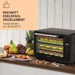 Mega Jerky Dörrautomat 650W 35-80°C LC-Touch-Display Timer 8 Ebenen -Haushaltsgeräte Geschäft 10034439 de 0002 logo