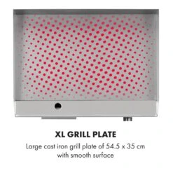 Grillmeile 3000G Elektrogrill 3000W Grillplatte 54,5x35cm Glatt -Haushaltsgeräte Geschäft 10034447 yy 0004 logo Klarstein Grillmeile 3000G Pro Elektrogrill glatt