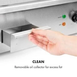 Grillmeile 3000G Elektrogrill 3000W Grillplatte 54,5x35cm Glatt -Haushaltsgeräte Geschäft 10034447 yy 0007 logo Klarstein Grillmeile 3000G Pro Elektrogrill glatt