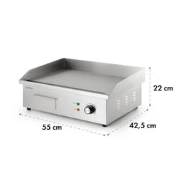 Grillmeile 3000G Elektrogrill 3000W Grillplatte 54,5x35cm Glatt -Haushaltsgeräte Geschäft 10034447 yy 0009 logo Klarstein Grillmeile 3000G Pro Elektrogrill glatt