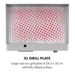 Grillmeile 3000R Elektrogrill 3000W Platte 54,5x35cm Geriffelt -Haushaltsgeräte Geschäft 10034449 yy 0004 logo Klarstein Grillmeile 3000R Pro Grill geriffelt