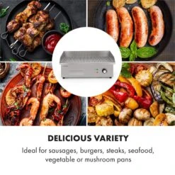 Grillmeile 3000R Elektrogrill 3000W Platte 54,5x35cm Geriffelt -Haushaltsgeräte Geschäft 10034449 yy 0005 logo Klarstein Grillmeile 3000R Pro Grill geriffelt