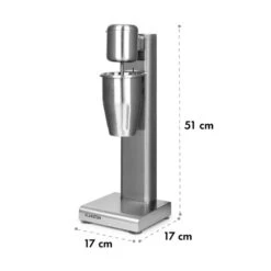 Kraftpaket Milchshake-Mixer Proteinshake 80W Edelstahl Silber -Haushaltsgeräte Geschäft 10034456 yy 0009 logo Klarstein Kraftpaket Pro Milchshake Mixer 80W