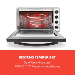 Masterchef 45 Mini-Backofen 45l 2000W 100-230 °C Timer Silber 13 Masterchef 45 Mini-Backofen 45l 2000W 100-230 °C Timer Silber -Haushaltsgeräte Geschäft 10034497 de 0003 logo