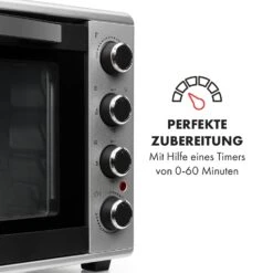 Masterchef 45 Mini-Backofen 45l 2000W 100-230 °C Timer Silber 15 Masterchef 45 Mini-Backofen 45l 2000W 100-230 °C Timer Silber -Haushaltsgeräte Geschäft 10034497 de 0005 logo