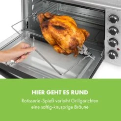 Masterchef 45 Mini-Backofen 45l 2000W 100-230 °C Timer Silber 16 Masterchef 45 Mini-Backofen 45l 2000W 100-230 °C Timer Silber -Haushaltsgeräte Geschäft 10034497 de 0006 logo