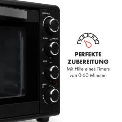 Masterchef 60 Mini-Backofen 60l 2000W 100-230 °C Timer Schwarz -Haushaltsgeräte Geschäft 10034498 de 0005 logo
